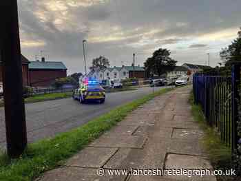Police cordon on Brunshaw Avenue, Burnley due to crash