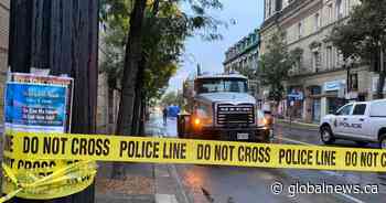 Pedestrian dead after hit by cement truck in Hamilton’s downtown core