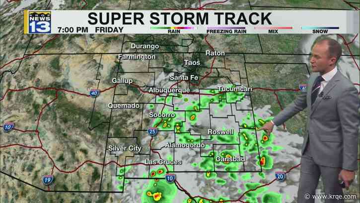 Storm chances return starting Friday afternoon