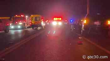 4 injured after multi-vehicle crash in Tulare County