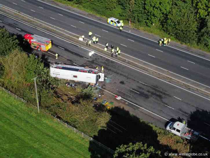 Live updates after driver and schoolgirl killed in M53 bus crash
