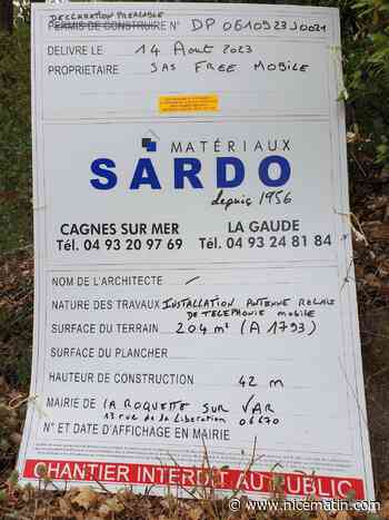 Une antenne 4G crée la polémique à La Roquette-sur-Var