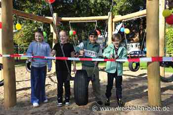Löhne: Grundschule Mennighüffen bekommt neue Spielgeräte