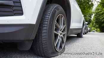 Autoreifen am Bahnhof in Übersee aufgestochen