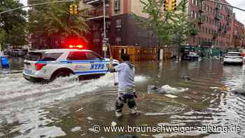 New York versinkt im Regen