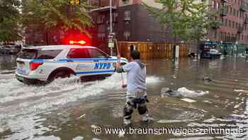 Heftiger Regen in New York: Überschwemmungen und Straßensperrungen