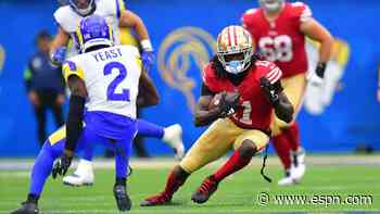 49ers' Aiyuk back, but Samuel, Jennings may sit