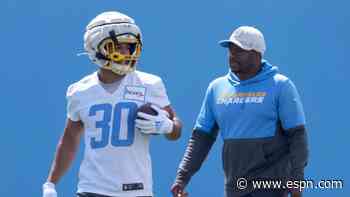 Chargers' Ekeler, James doubtful to face Raiders