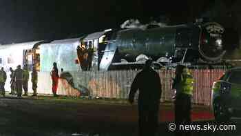 Two people taken to hospital after crash involving Flying Scotsman