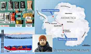 I'm attempting the world's longest solo expedition across Antarctica - and I'll need to eat 7,600 calories a day to fuel me across the 1,240-mile journey in -50ºC conditions