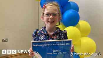 Six-year-old girl is Northants young carer of the year