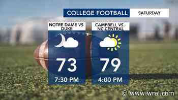 Cool weather for college football & outdoor activities this weekend