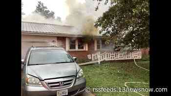 Fire leaves 'extensive' damage to home in Chesapeake's Greenbrier area