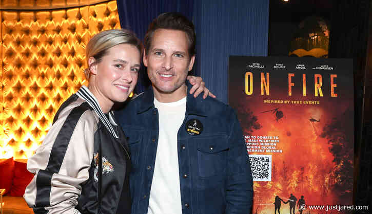 Peter Facinelli Premieres His New Movie 'On Fire' with Support From Fiancee Lily Anne Harrison