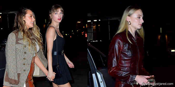 Taylor Swift, Sophie Turner, & Blake Lively Get Dinner With Friends on Saturday Night in New York City!