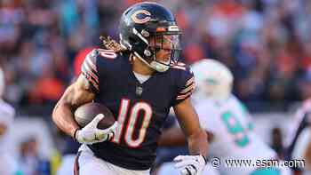 Source: Bears bench WR Claypool amid shake-up