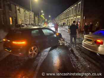 Two in hospital after Earby crash between BMW and VW Golf
