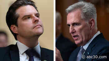 Rep. Matt Gaetz says he will try to oust Speaker Kevin McCarthy this week