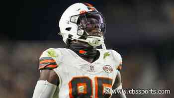 David Njoku injury update: Browns TE questionable vs. Ravens with burn injuries, enters stadium wearing mask