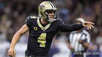 Saints QB Carr active despite sprained AC joint