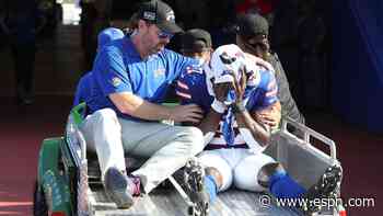 Bills CB White carted off with injury to Achilles