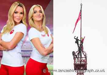 Amanda Holden completes Blackpool Tower climb challenge