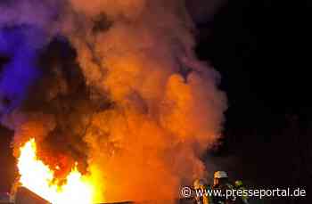 FW-Schermbeck: Gemeldeter Gewerbe-/Industriehallenbrand