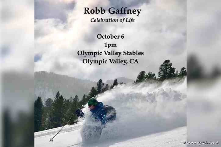 Robb Gaffney's Celebration Of Life Details Announced