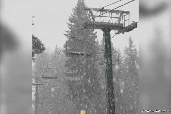 "It's Dumping Today"- Seasons Collide At Popular Utah Ski Resort