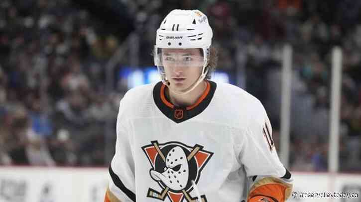 Dynamic centre Trevor Zegras agrees to three-year extension with Anaheim Ducks