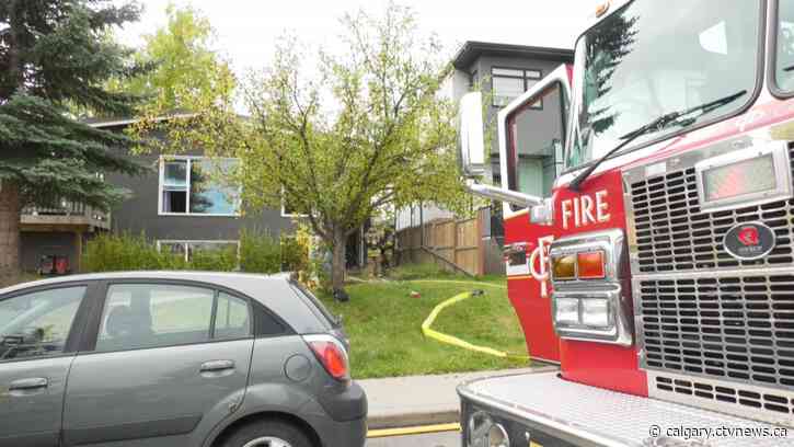 One person taken to hospital after southwest Calgary house fire