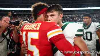 Here's what Patrick Mahomes said to Zach Wilson after Jets QB's breakout game vs. Chiefs