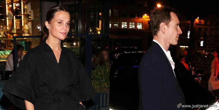Longtime Couple Alicia Vikander & Michael Fassbender Spotted Enjoying a Parisian Date Night Before Louis Vuitton Show