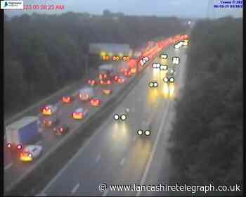 M61: Police stop traffic at junction 6 to 8 after accident