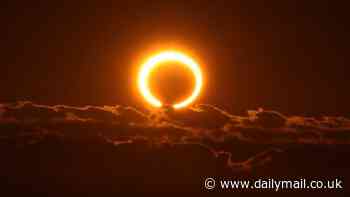Will YOU see this month's 'ring of fire' solar eclipse? Interactive map reveals the areas where skygazers will have the best view of the rare astronomical event