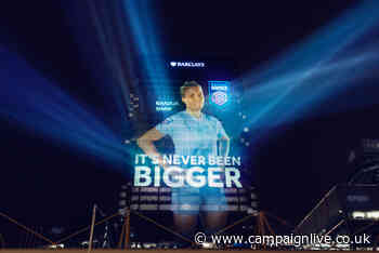 Barclays projects women footballers on to global HQ for start of Super League