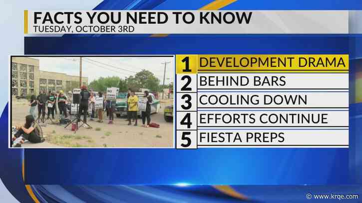 KRQE Newsfeed: Appeal denied, Shooting suspect, Cooling down, State police efforts, Fiesta preps