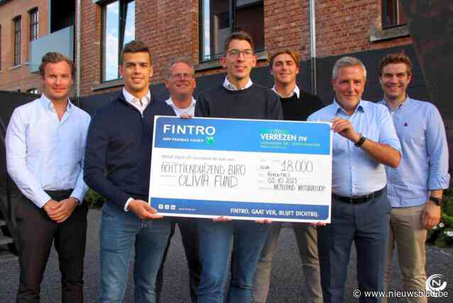 Neteland Natuurloop schenkt cheque aan Olivia Fund