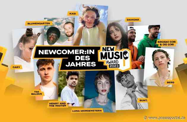 „NEW MUSIC AWARD“ 2023: Junge ARD-Programme präsentieren die besten Newcomer Deutschlands