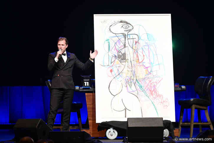 Kim Kardashian and Tom Brady Vie for George Condo Work at Charity Auction