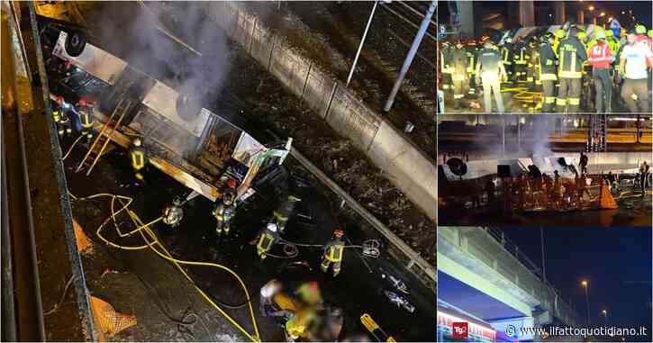 Venezia, bus precipita da un cavalcavia a Mestre e prende fuoco: 21 morti, 12 feriti e alcuni dispersi. Il sindaco: “Scena apocalittica”