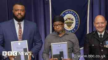 Three men who saved a woman from Birmingham attack given award