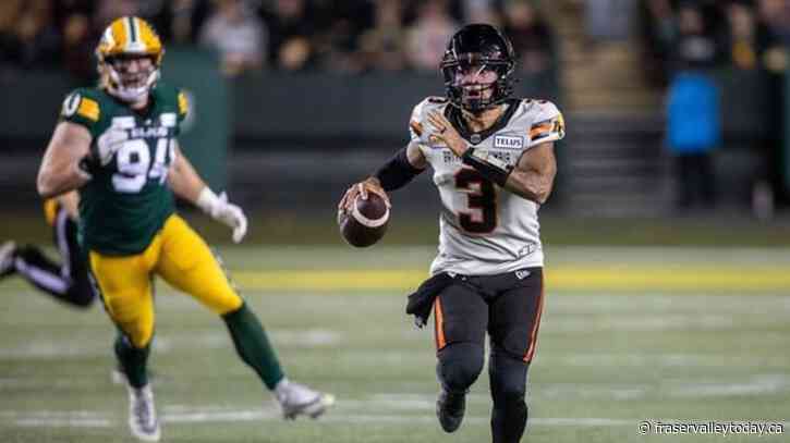 Lions quarterback Vernon Adams Jr. earns CFL honour roll nod