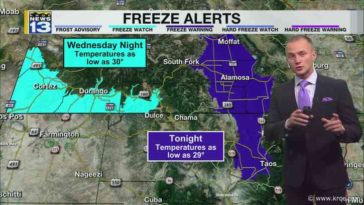 Chilly overnight temperatures on the way