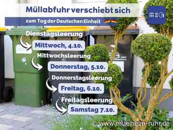 Die Müllabfuhr verschiebt sich in dieser Woche!
