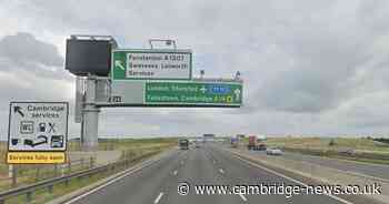 Crash on A14 near Cambridge causes 30 minute delays