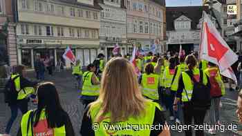 Handelsbeschäftigte streiken in Braunschweig