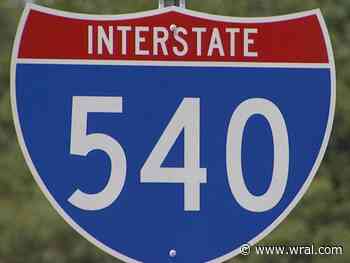 Construction worker injured after car crashes into equipment on I-540