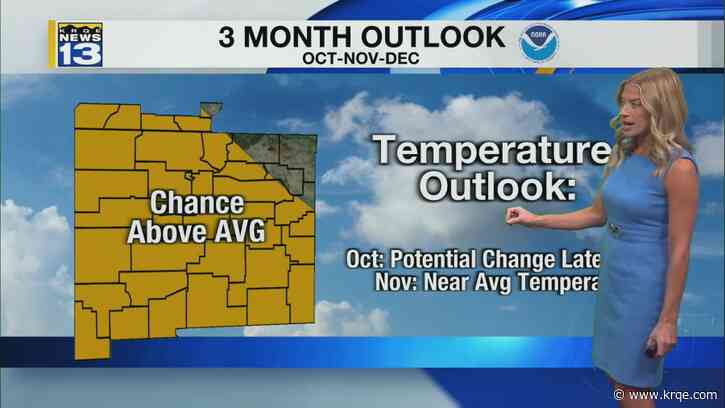 Seasonal weather around New Mexico for the week ahead