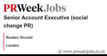 Reuben Sinclair: Senior Account Executive (social change PR)